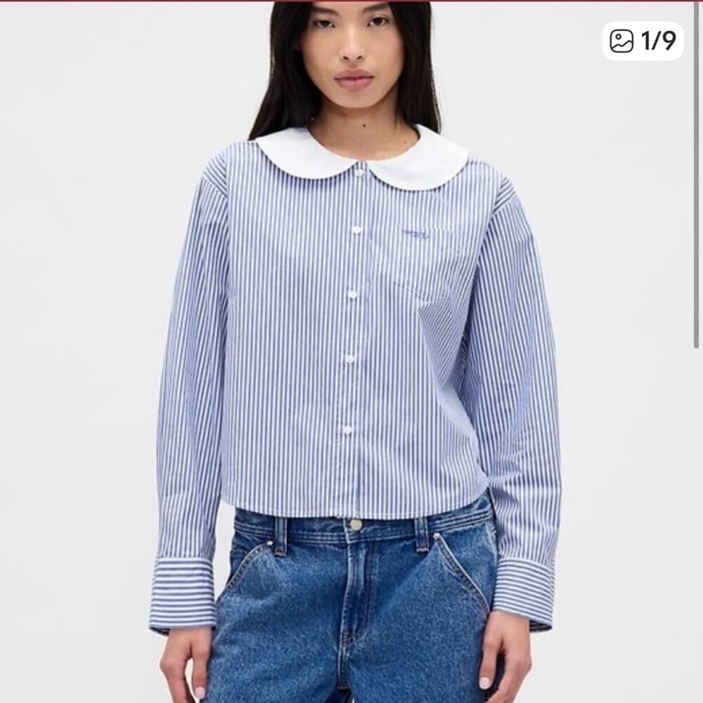 Gap × Sandy Liang Poplin Oversized Shirt Rare Sold Out